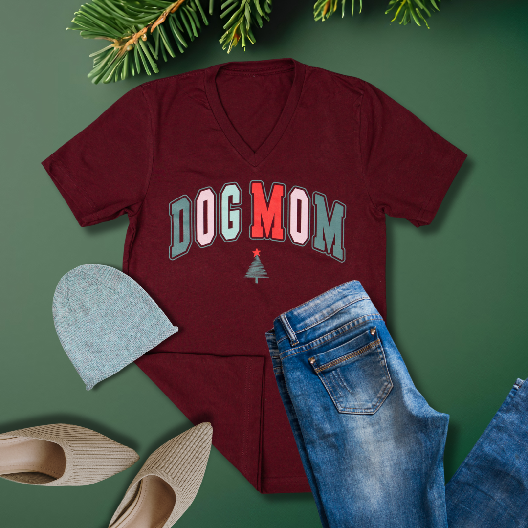 Dog Mom Holiday T-Shirt
