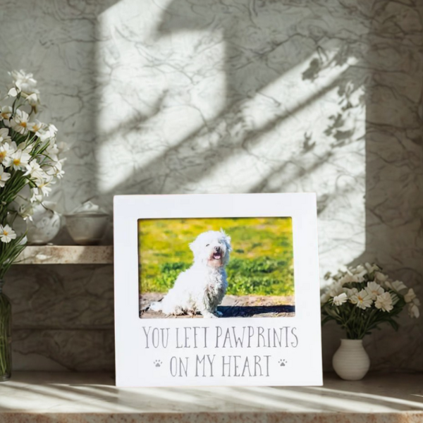 You Left Paw Prints on my Heart Frame